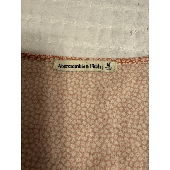 Abercrombie And Fitch Women's Long Sleeve Pink And White Floral Blouse, Medium - Picture 2 of 8